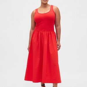 🌹✅GAP Vibrant Red Maxi Dress